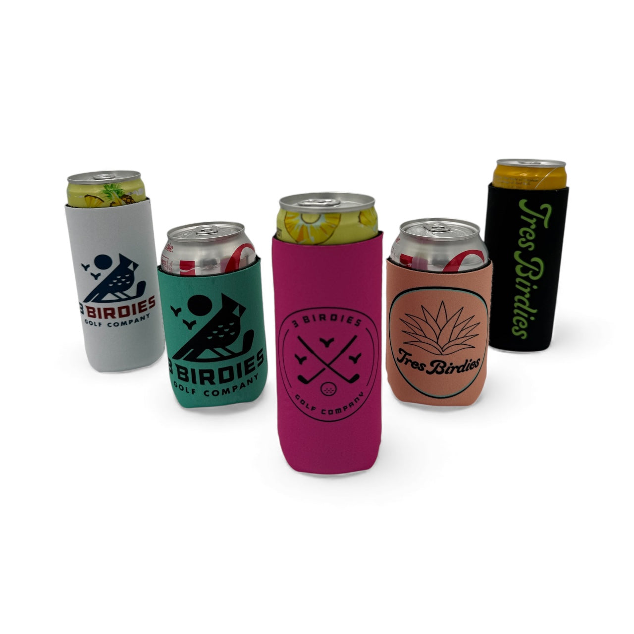 Peach Coozie – 3 Birdies Golf Company