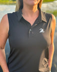 Women's Black Polo Tank