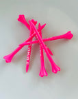 3" Pink Golf Tees