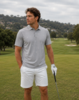 Grey 3BG Pattern Polo