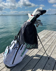 Black & Seafoam Golf Towel
