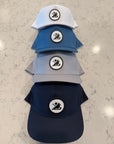 5 Panel Snapback - White, Grey, Navy, and Light Blue