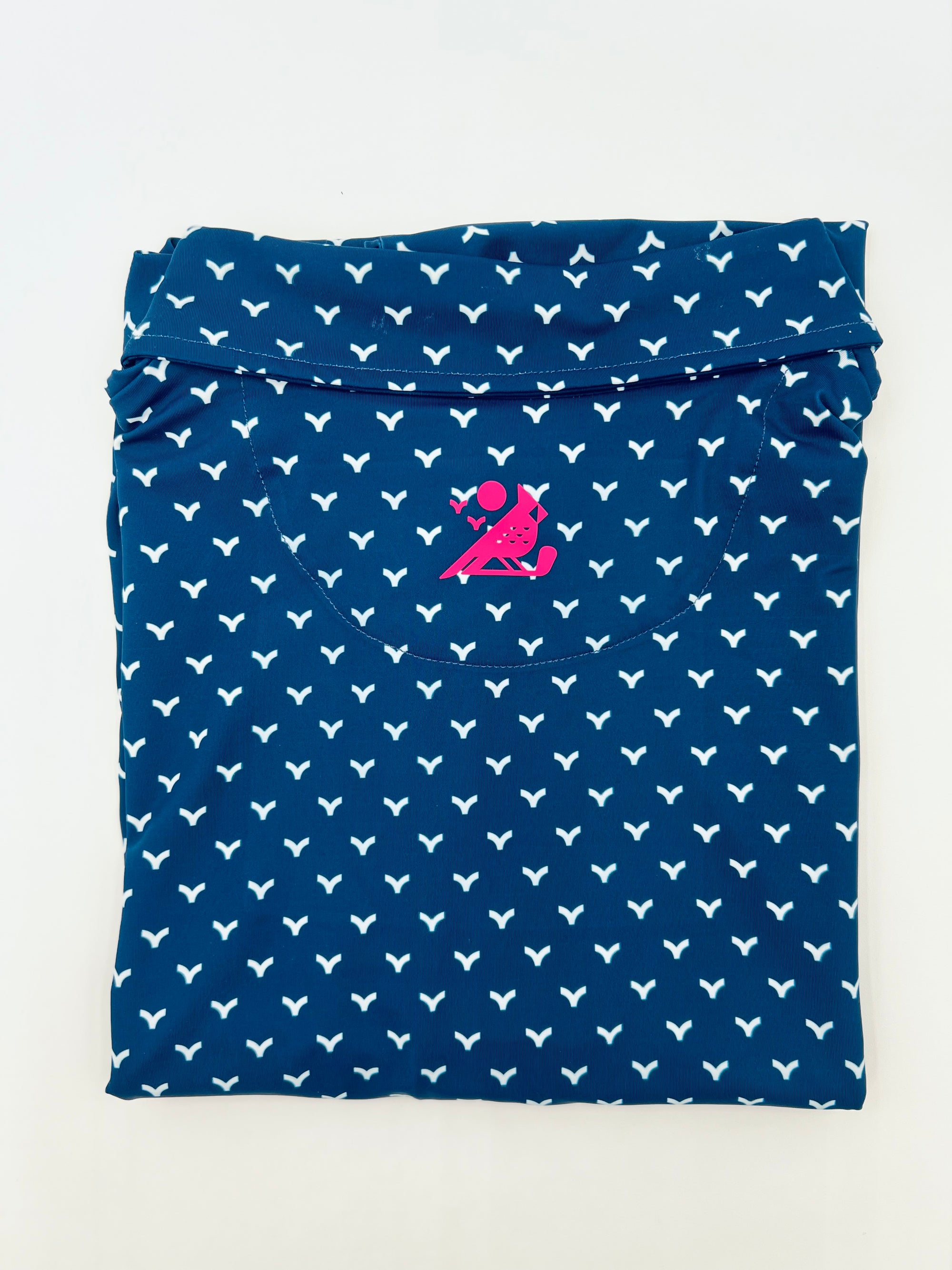 Navy Blue 3BG Pattern Polo