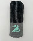 Black & Seafoam Golf Towel