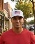 5-Panel White USA Hat
