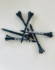 2.5" Black Golf Tees