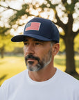 Navy 3BG USA Flag Hat